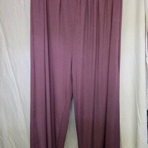 Wide leged puple dress pants